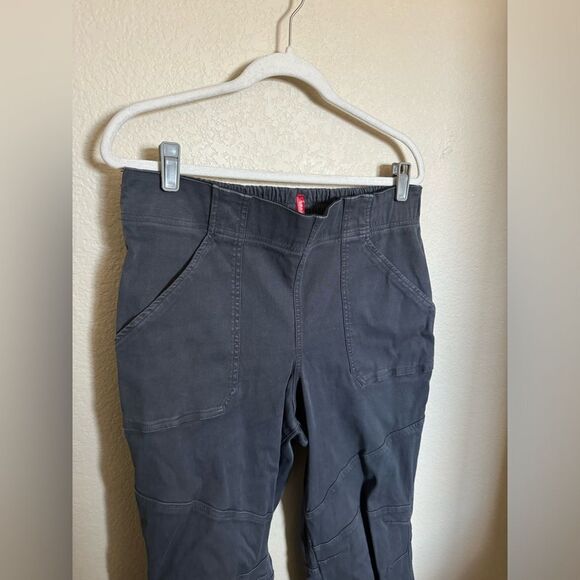 Spanx Stretch Twill Cargo Jogger Pants Size 1X in Grey Plus Size - Picture 3 of 7